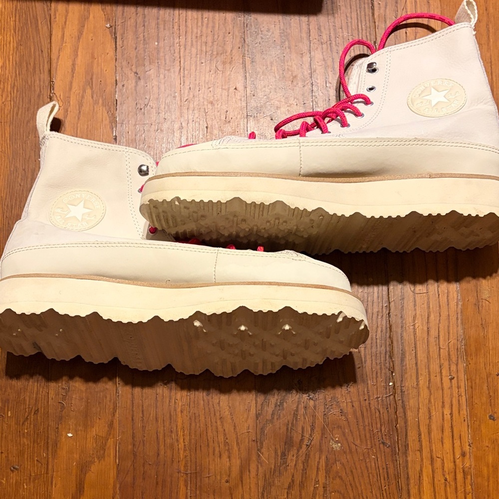 Women’s Ergot and Pink High-Top Converse Sneakers